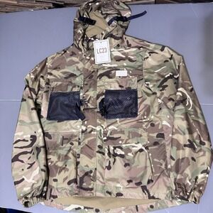LC23 Jacket M Multicam Camo Utility Windbreaker Jacket Nylon Italy Tech Pockets